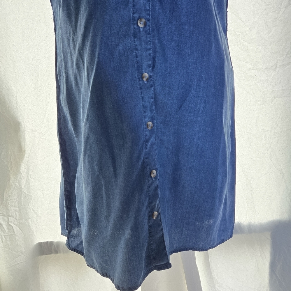 Cute Chambray Shirt Dress - Picture 6 of 10